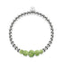 Bracelet Kikiballa en cascade de cristal | Palmier vert